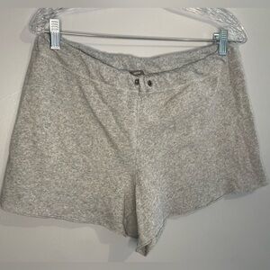 Aerie Women's Size Medium Gray Heathered Sweatpant Lounge Shorts Sleep Comfy